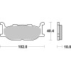Plaquettes de frein BREMBO Scooter métal fritté - 07073XS