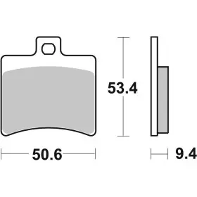 Plaquettes de frein BREMBO Scooter métal fritté - 07020XS