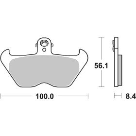 Plaquettes de frein BREMBO route métal fritté - 07BB24LA