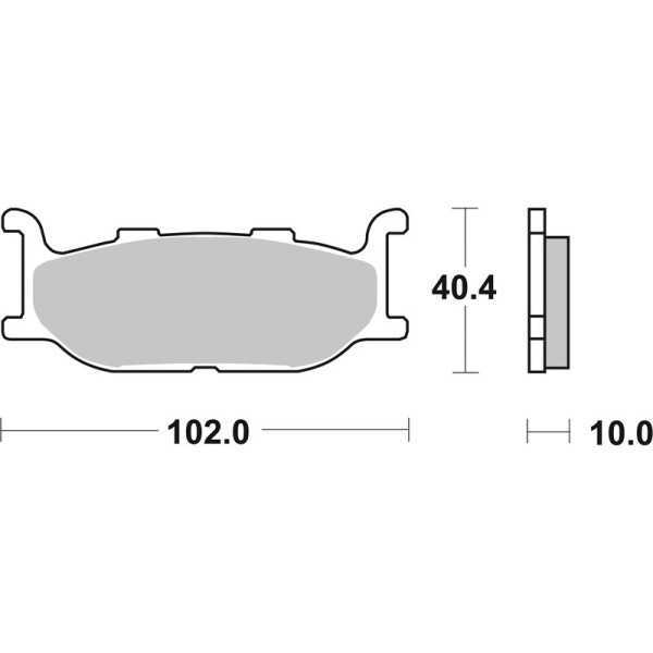 Plaquettes de frein BREMBO route carbone céramique - 07YA2709