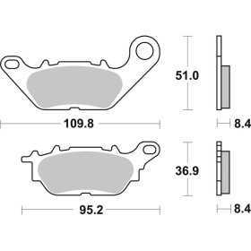 Plaquettes de frein BREMBO route carbone céramique - 07YA28CC