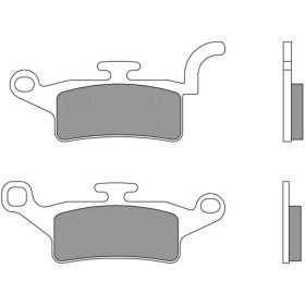 Plaquettes de frein BREMBO Scooter carbone céramique - 07093CC