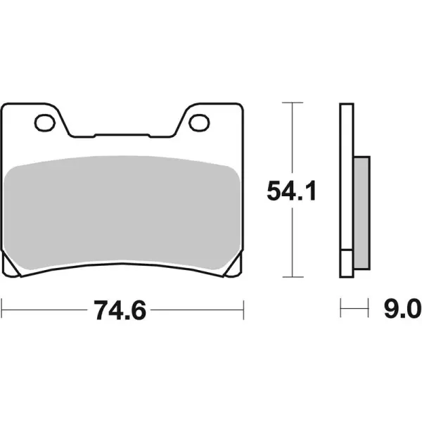 Plaquettes de frein BREMBO route métal fritté - 07YA24SA
