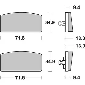 Plaquettes de frein BREMBO route carbone céramique - 07GR5915