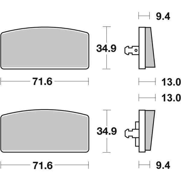 Plaquettes de frein BREMBO route carbone céramique - 07GR5915