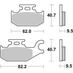 Plaquettes de frein BREMBO Off-Road métal fritté - 07GR49SD