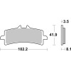 Plaquettes de frein BREMBO carbone céramique - 07BB37RC