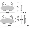 Plaquettes de frein BREMBO route métal fritté - 07YA22SP