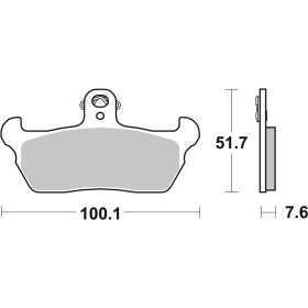 Plaquettes de frein BREMBO route carbone céramique - 07BB1606