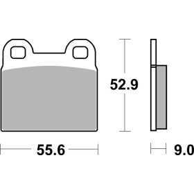Plaquettes de frein BREMBO route carbone céramique - 07GR6007