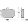 Plaquettes de frein BREMBO route carbone céramique - 07HD0413