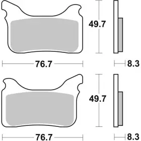 Plaquettes de frein BREMBO Off-Road métal fritté - 07GR75SX