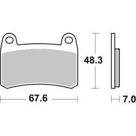 Plaquettes de frein BREMBO route métal fritté - 07GR83SA