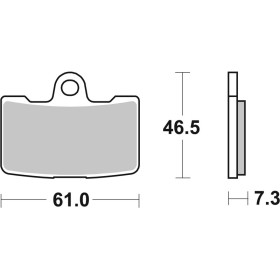 Plaquettes de frein BREMBO route métal fritté - 07HD19SA
