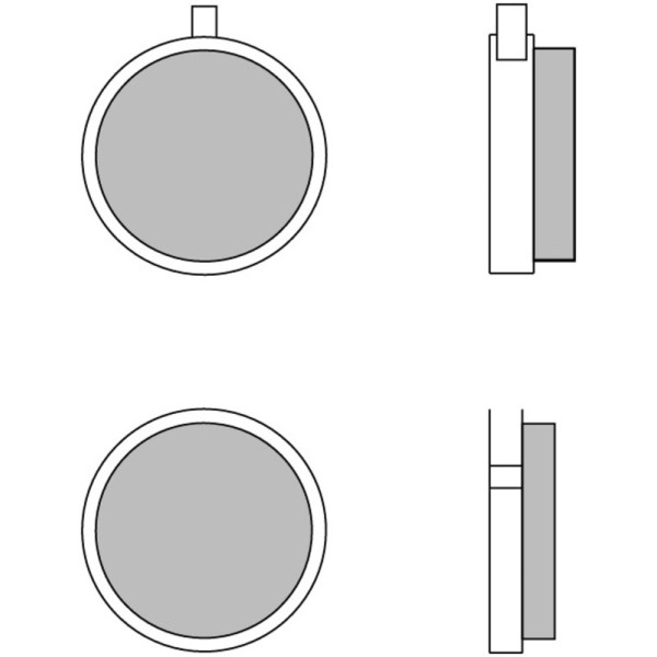 Plaquettes de frein BREMBO route carbone céramique - 07YA0113