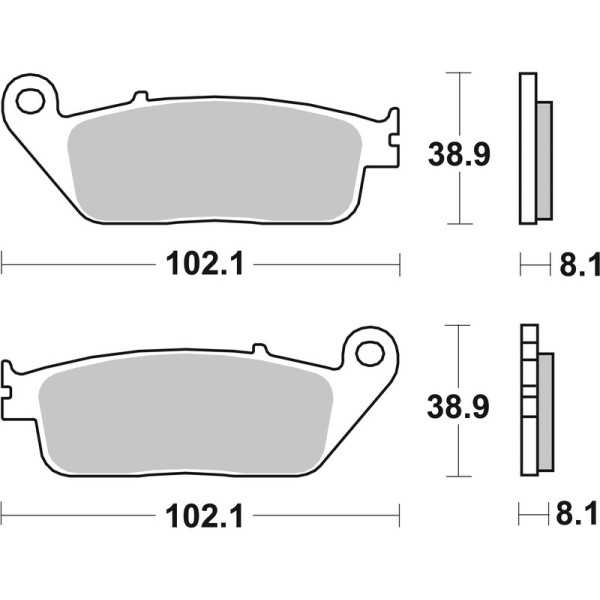 Plaquettes de frein BREMBO route carbone céramique - 07HO3005