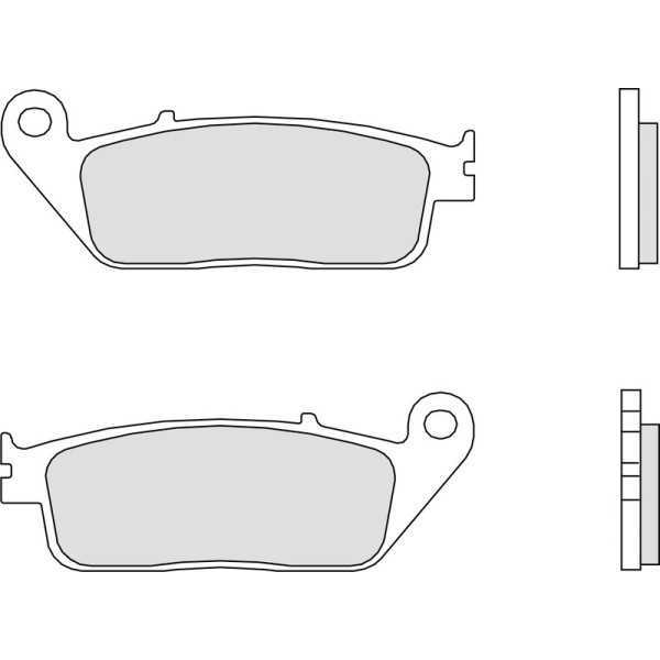 Plaquettes de frein BREMBO route carbone céramique - 07HO3005