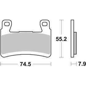 Plaquettes de frein BREMBO carbone céramique - 07KA29RC