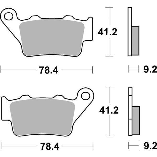 Plaquettes de frein BREMBO Off-Road métal fritté - 07BB02SX