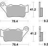 Plaquettes de frein BREMBO Off-Road métal fritté - 07BB02SX