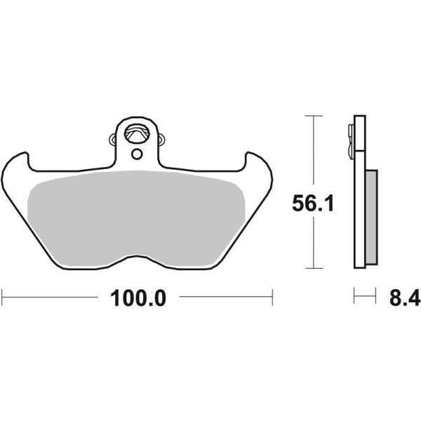 Plaquettes de frein BREMBO route métal fritté - 07BB24SA