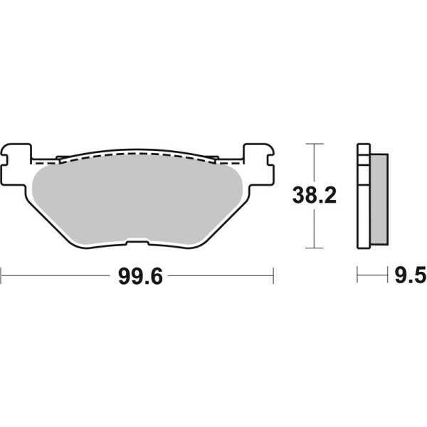 Plaquettes de frein BREMBO route métal fritté - 07YA39SP