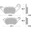 Plaquettes de frein BREMBO route carbone céramique - 07YA53CC