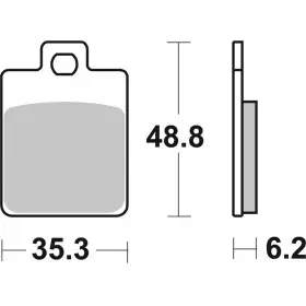 Plaquettes de frein BREMBO Scooter métal fritté - 07067XS