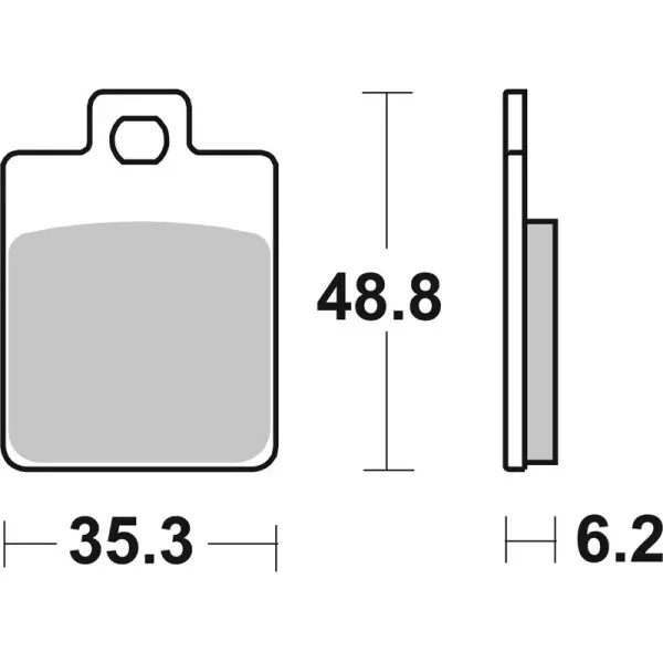 Plaquettes de frein BREMBO Scooter métal fritté - 07067XS