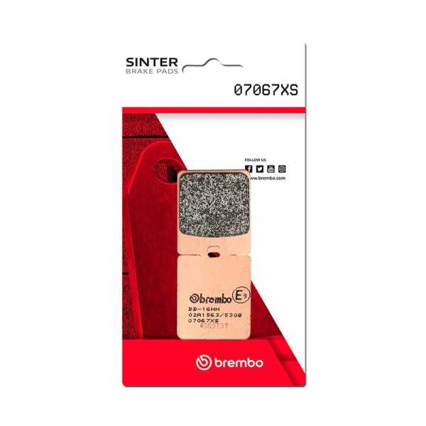 Plaquettes de frein BREMBO Scooter métal fritté - 07067XS