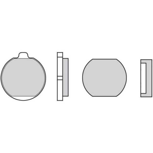 Plaquettes de frein BREMBO route carbone céramique - 07KA0122