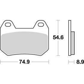 Plaquettes de frein BREMBO route carbone céramique - 07BB2507