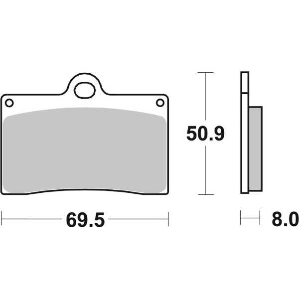 Plaquettes de frein BREMBO route carbone céramique - 07BB1507