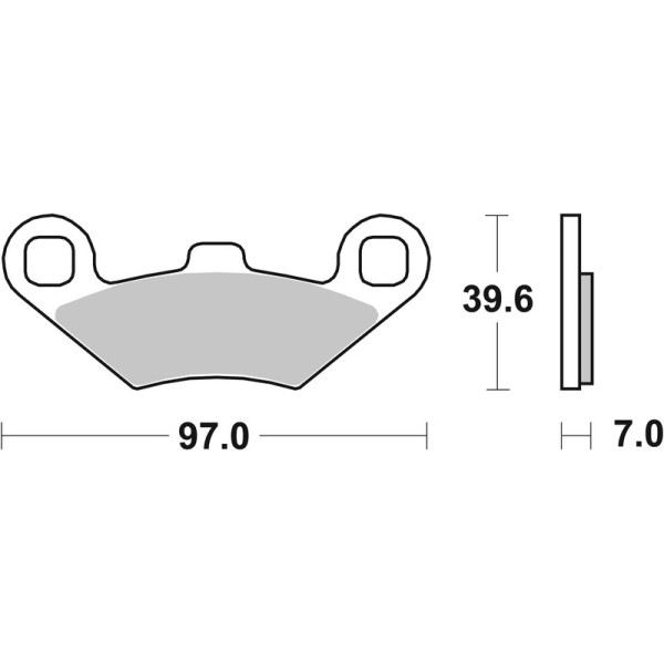 Plaquettes de frein BREMBO Scooter métal fritté - 07104XS