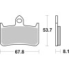 Plaquettes de frein BREMBO route métal fritté - 07HO28SA