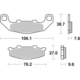 Plaquettes de frein BREMBO route carbone céramique - 07KA1117
