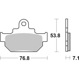 Plaquettes de frein BREMBO route carbone céramique - 07SU0904