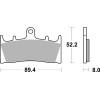 Plaquettes de frein BREMBO route métal fritté - 07SU19LA