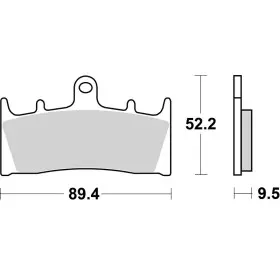 Plaquettes de frein BREMBO carbone céramique - 07SU19RC