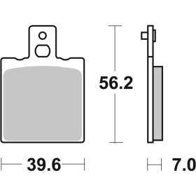 Plaquettes de frein BREMBO route métal fritté - 07BB01SP