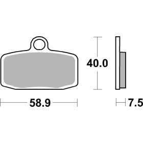 Plaquettes de frein BREMBO Off-Road métal fritté - 07GR20SX
