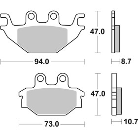 Plaquettes de frein BREMBO Off-Road métal fritté - 07GR52SD