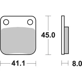 Plaquettes de frein BREMBO Off-Road métal fritté - 07HO09SD