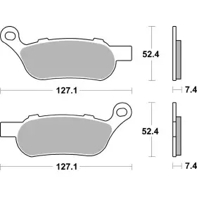 Plaquettes de frein BREMBO route métal fritté - 07HD07SP