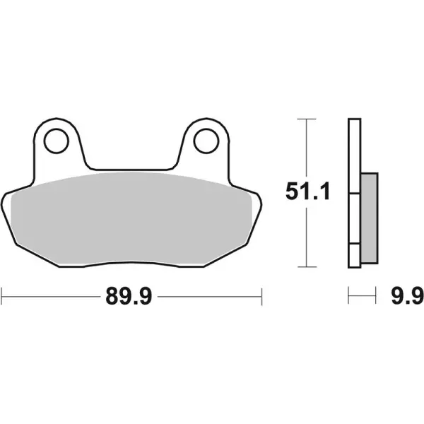 Plaquettes de frein BREMBO route carbone céramique - 07HO1609