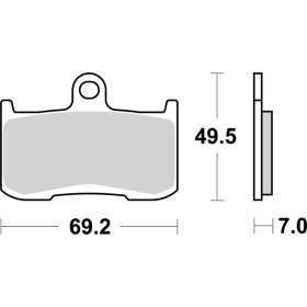 Plaquettes de frein BREMBO route métal fritté - 07KA23SA