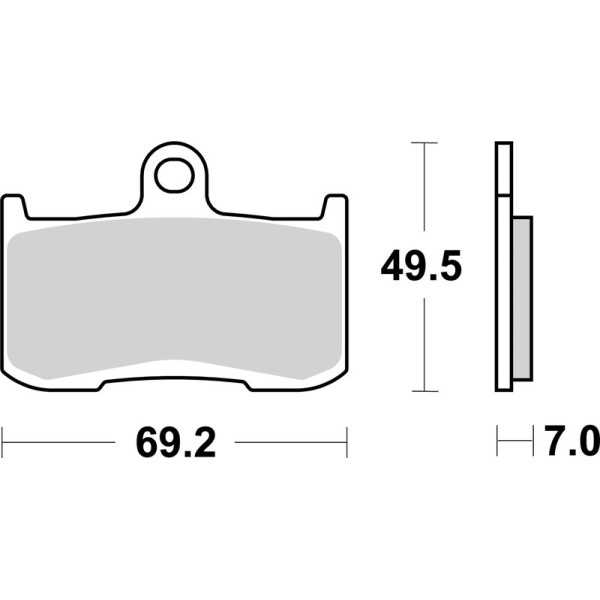 Plaquettes de frein BREMBO route métal fritté - 07KA23SA