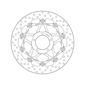 Disque de frein BREMBO Oro flottant - 78B40880