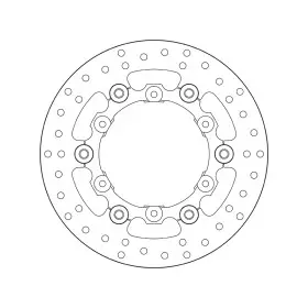 Disque de frein BREMBO Oro semi-flottant - 78B408A9