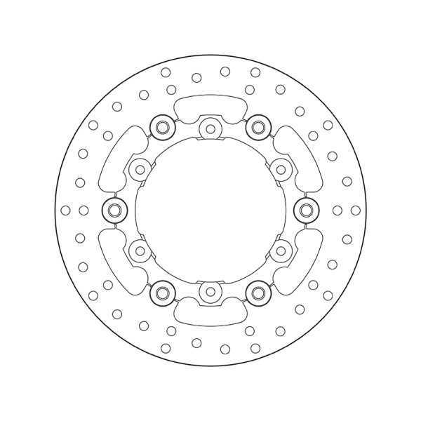 Disque de frein BREMBO Oro semi-flottant - 78B408A9